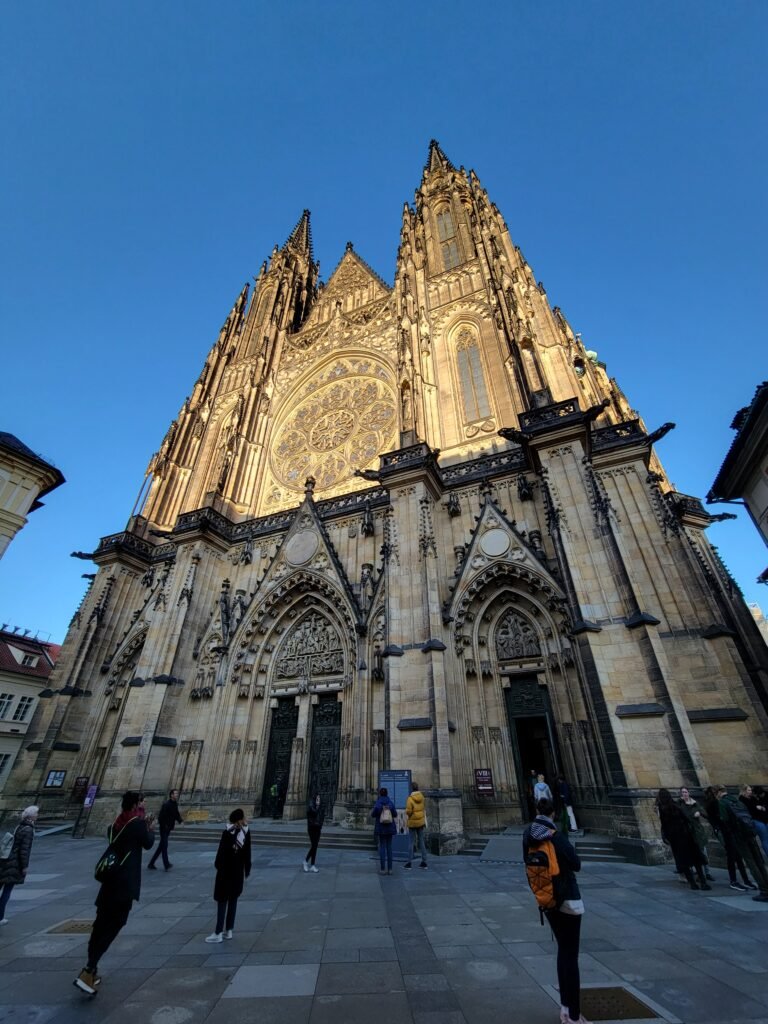 St. Vitus Cathedral at Prague Castle in late-afternoon light